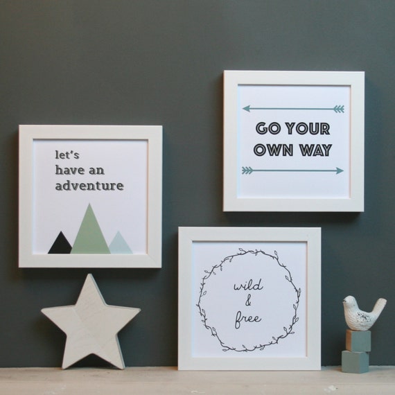 framed nursery wall art