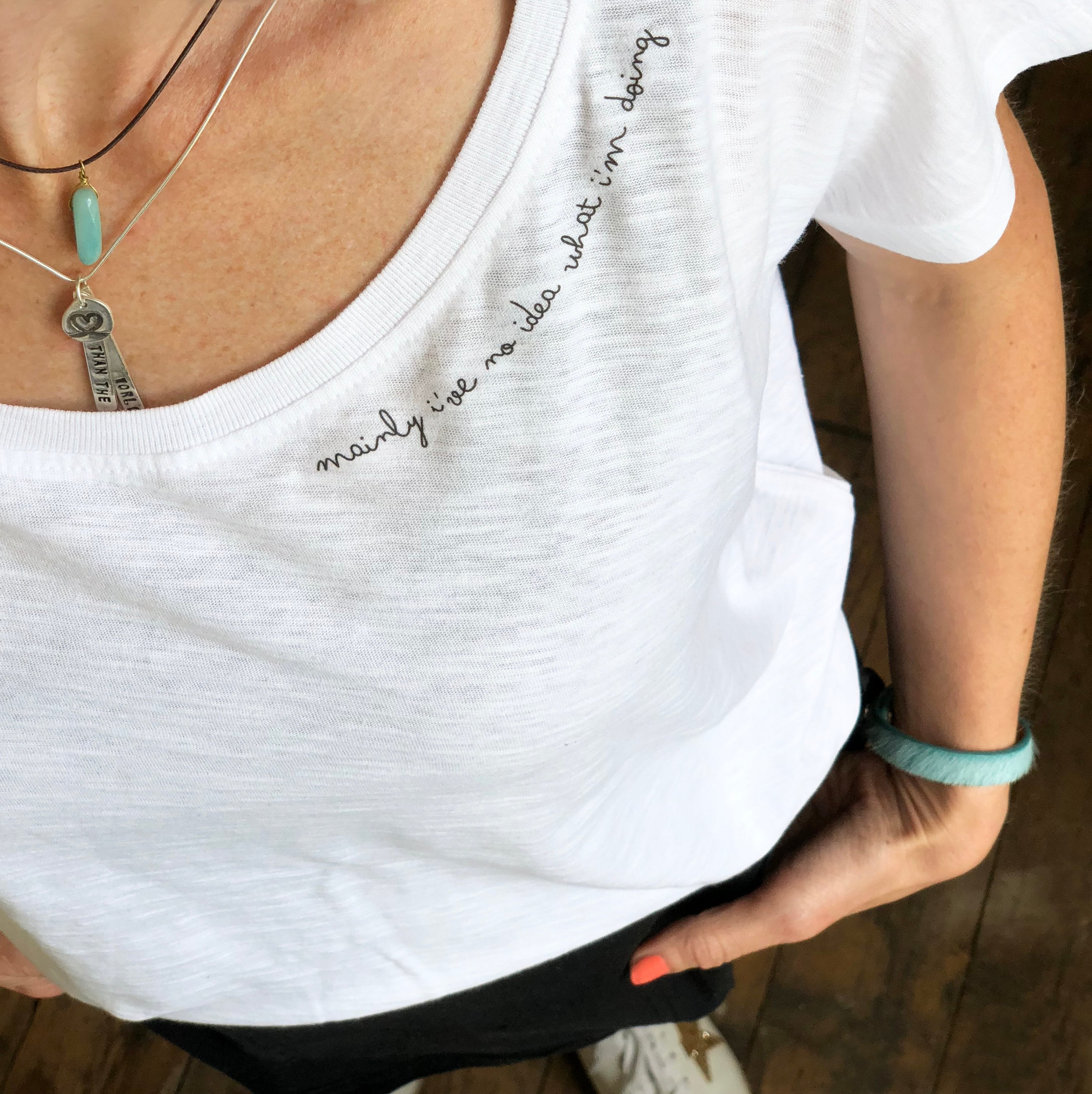 Slogan T Shirt | Bespoke Slogan | Organic Cotton Tee | Motto Tee | Wo…