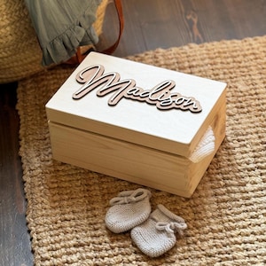 Personalised Layered Name Memory/Treasure/Storage Box