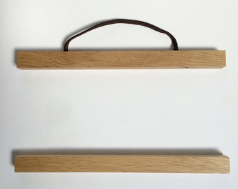 100cm - 130cm Custom Size Oak Poster Hanger