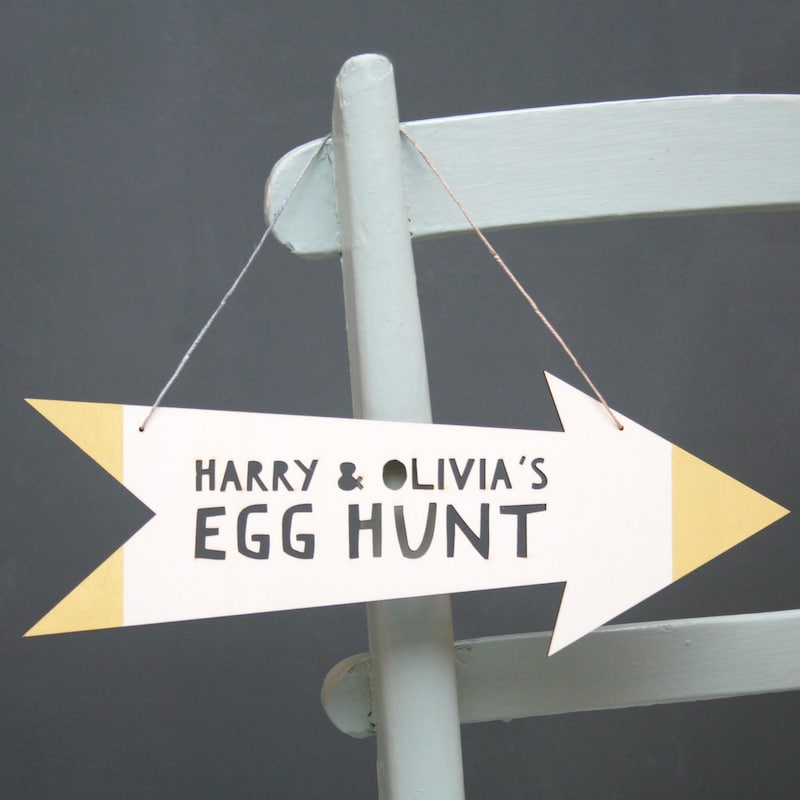 Personalised Easter Egg Hunt Small Wooden Crate | Always Personal