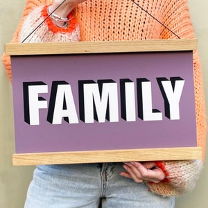 FAMILY Hanging Poster Print
