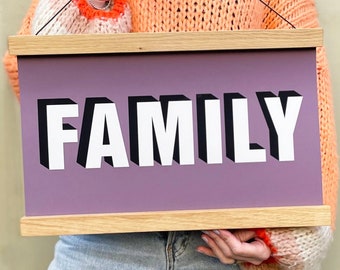 FAMILY Hanging Poster Print