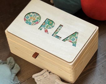 Large Wooden Rectangular Handmade Box Closed With a Latch 16'' X12