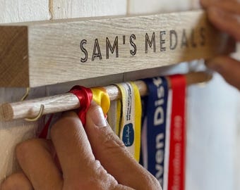 Medal Wall Display Holder Made From REcycled Oak