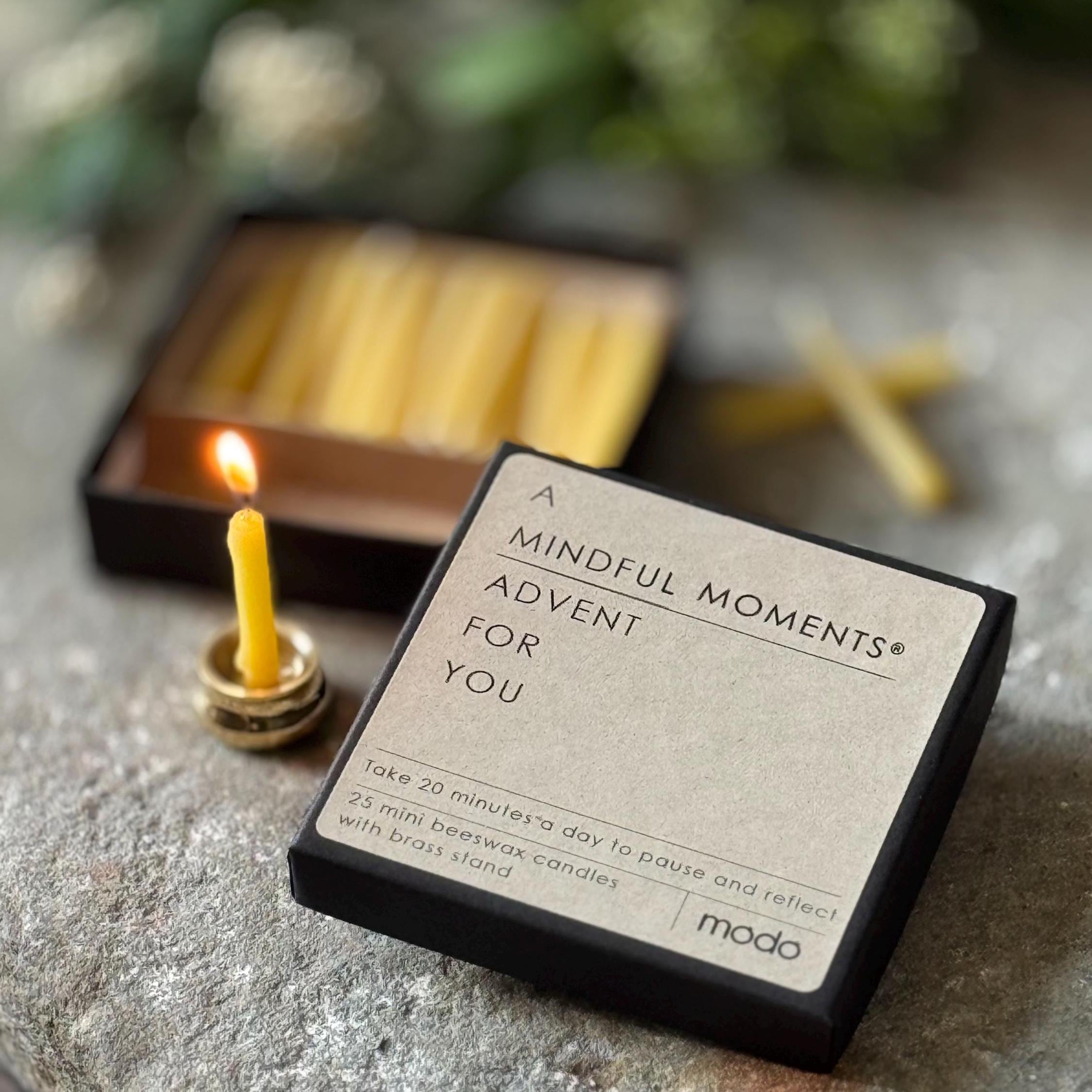 The Original Mindful Moments® Advent Candle Set - Etsy