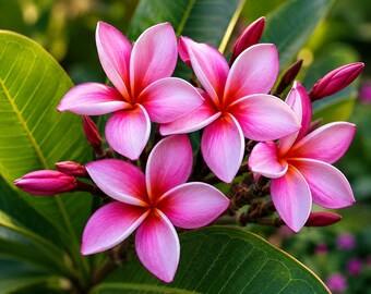 5 Plumeria Mix Seeds – Frangipani Flowering Tree Seeds for Tropical Gardens, Containers & Bonsai Projects