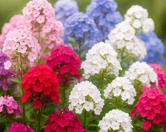 100 Tall Mix Phlox Seeds: Fragrant Cottage Garden Blooms