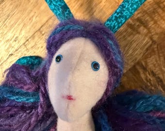 Miralune Faerie Friend – One-of-a-Kind Handmade Pixie Doll – Fantasy Companion Familiar – Ren Faire / LARP Character Spirit – Art Doll