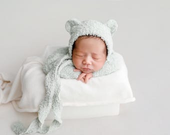 Caja de utilería para fotografía de recién nacidos / Montaje versátil para estudio fotográfico de bebés (25 x 25 x 15 cm)