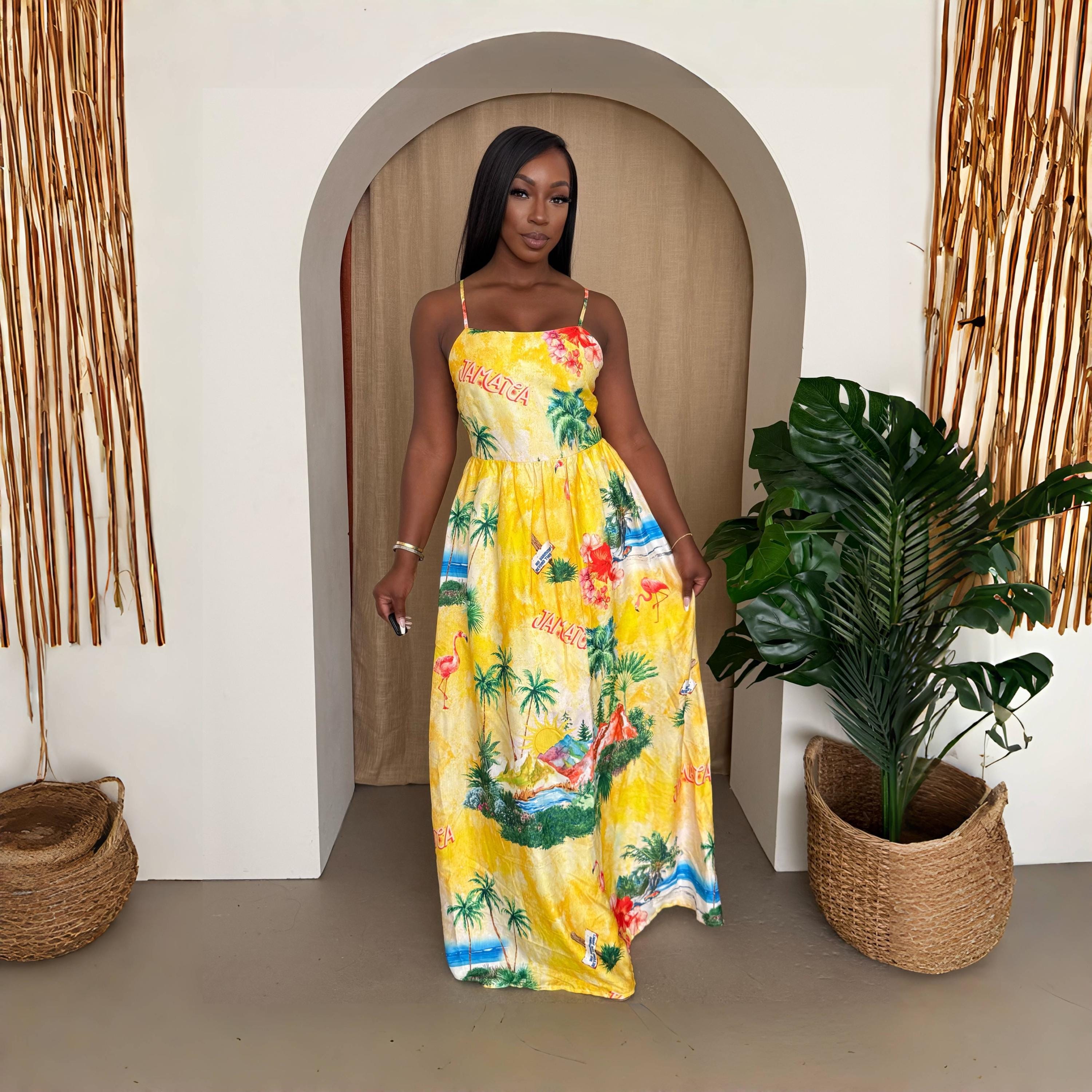 Maxi Jamaican Dress - Etsy