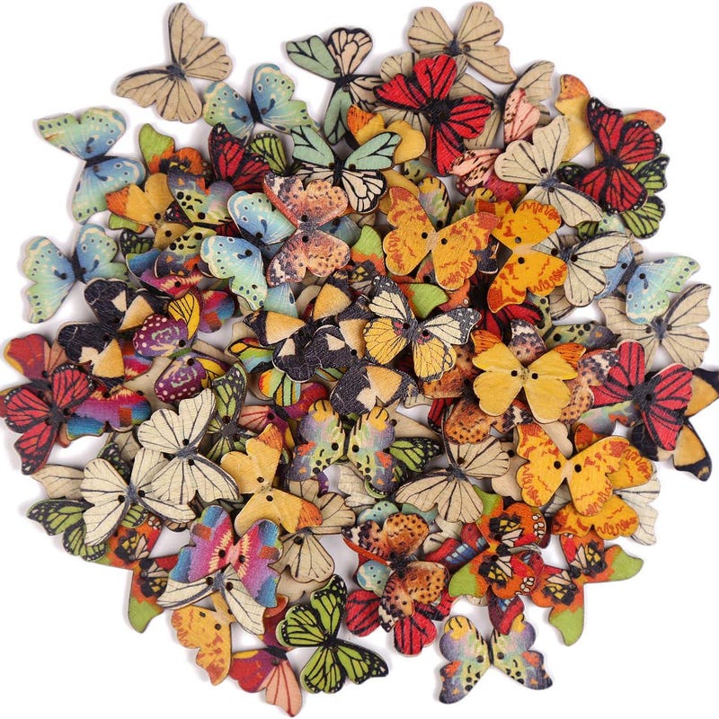 Butterfly Buttons - Etsy
