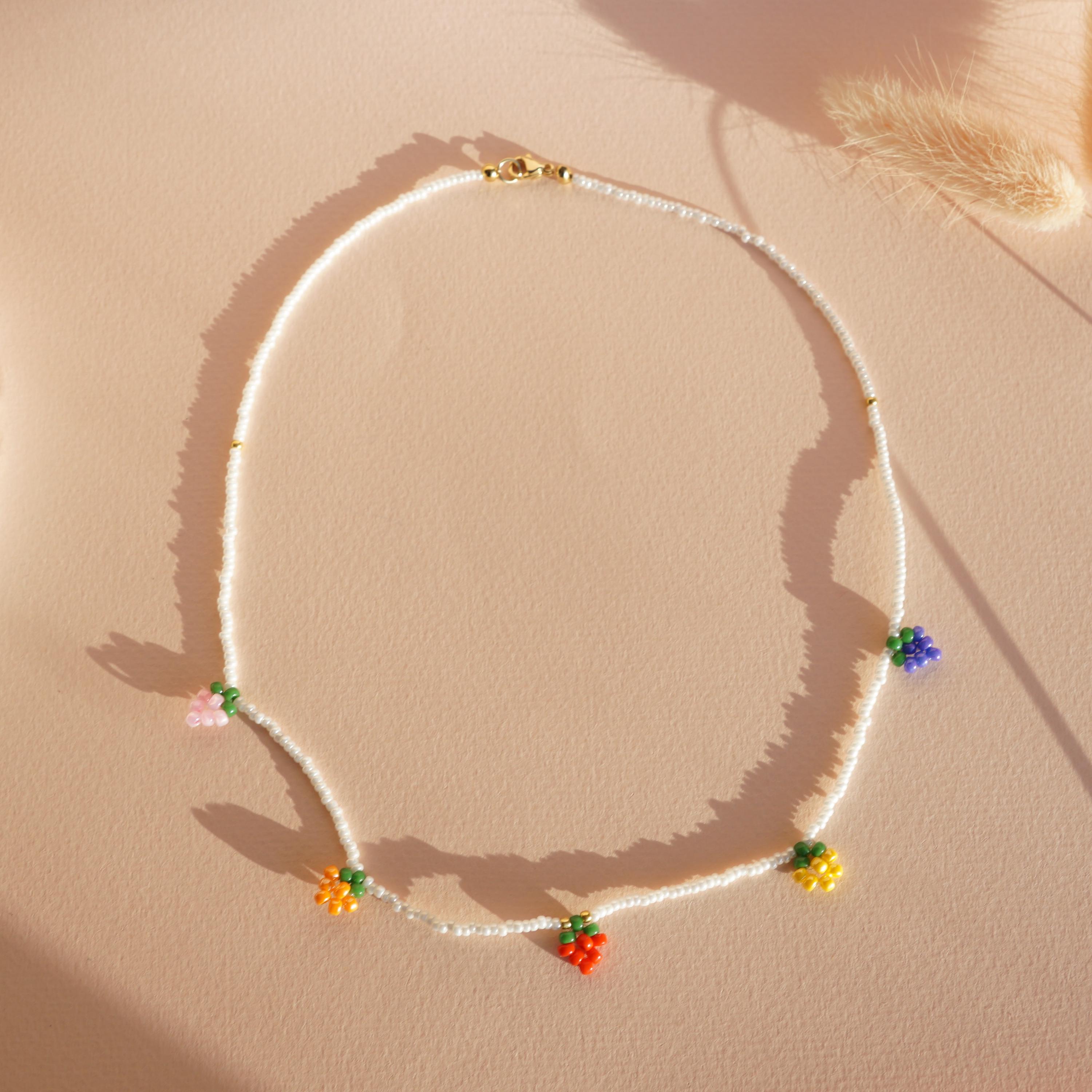 Beaded Fruits Mix Necklace, Fruits Choker, Handmade Fruits Necklace, Fruits Chain, Summer Jewelry, Y2K Fruit Chain Necklace