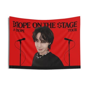J-Hope &#39;Hope on the Stage&#39; Concert Tapestry Banner