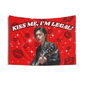 Enha Jay Rockstar Kiss Me I&#39;m Legal Concert Banner, Enha Kpop Flag, Enha Desire Unleash, Enha World Tour 2025