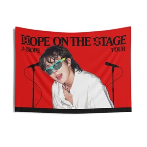 J-Hope &#39;Hope on the Stage&#39; Concert Tapestry Banner - Kpop Merch