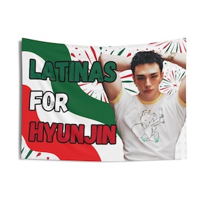 Hyunjin Magazine Latina Mexico Flag, Stray Kids Concert Banner, SKZ Kpop Banner, Stray Kids Ate, Skz DominAte, Stray Kids 2025