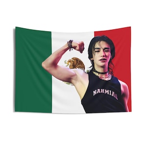 Hyunjin Biceps Mexican Flag, Stray Kids Concert Banner, SKZ Kpop Banner, Stray Kids Ate, Skz DominAte, Stray Kids 2025