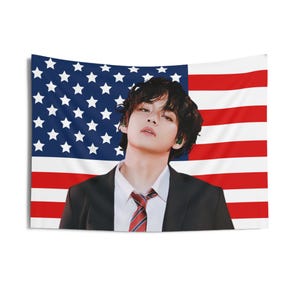 V Bts Flag - Etsy