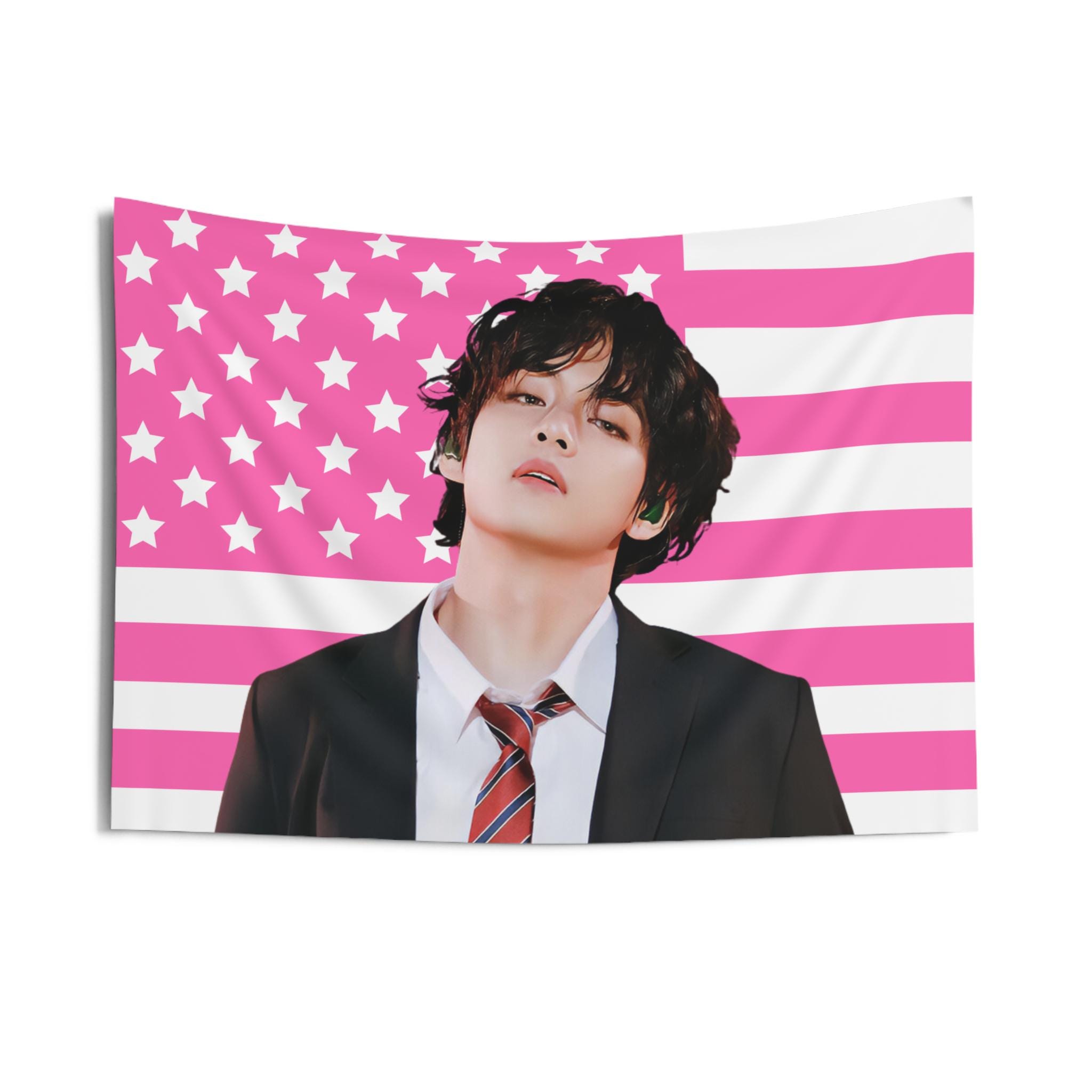 タイムセール 探し方 Bts V Flag Etsy - K-POP・アジア