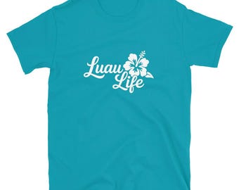 Luau Life Hibiscus Logo T-Shirt