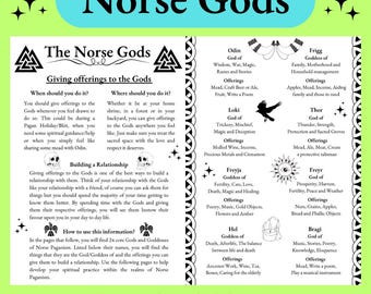 Páginas del Grimorio de los Dioses Nórdicos, descarga instantánea