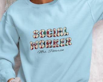 Custom Social Worker Shirt for Women, Case Manager Apparel, School Counselor Outfit , Mental Health Worker T-Shirt, Social Worker Sweatshirt