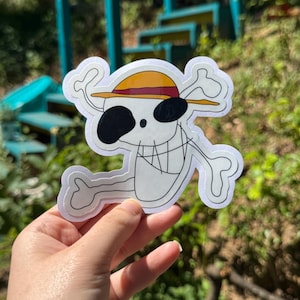 One Piece Laboon Strohhut Aufkleber, Anime Vinyl Aufkleber