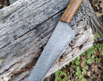 English Chef's Knife Handled in Zebrawood