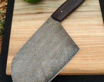 Large Chicken & Vegetable Cleaver Handled in Bolivian Rosewood