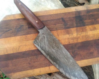 French Chef Knife Handled in Texas Walnut