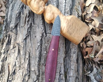 Woodcarving Knife Handled in Purpleheart