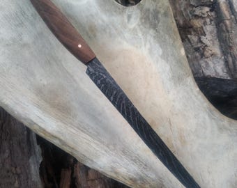 Large Fillet Knife Handled in Figured Walnut