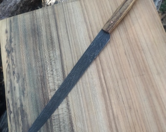 Large Fillet Knife Handled in Zebrawood