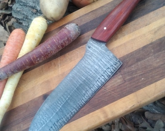 Santoku Handled in Padauk