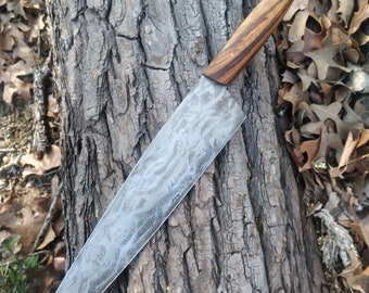 English Chef Knife Handled in Zebrawood