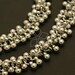 CH-073-OR / 20 cm - Chain Mini CCB Ball Charms, Silver Plated / 3.8mm dia.