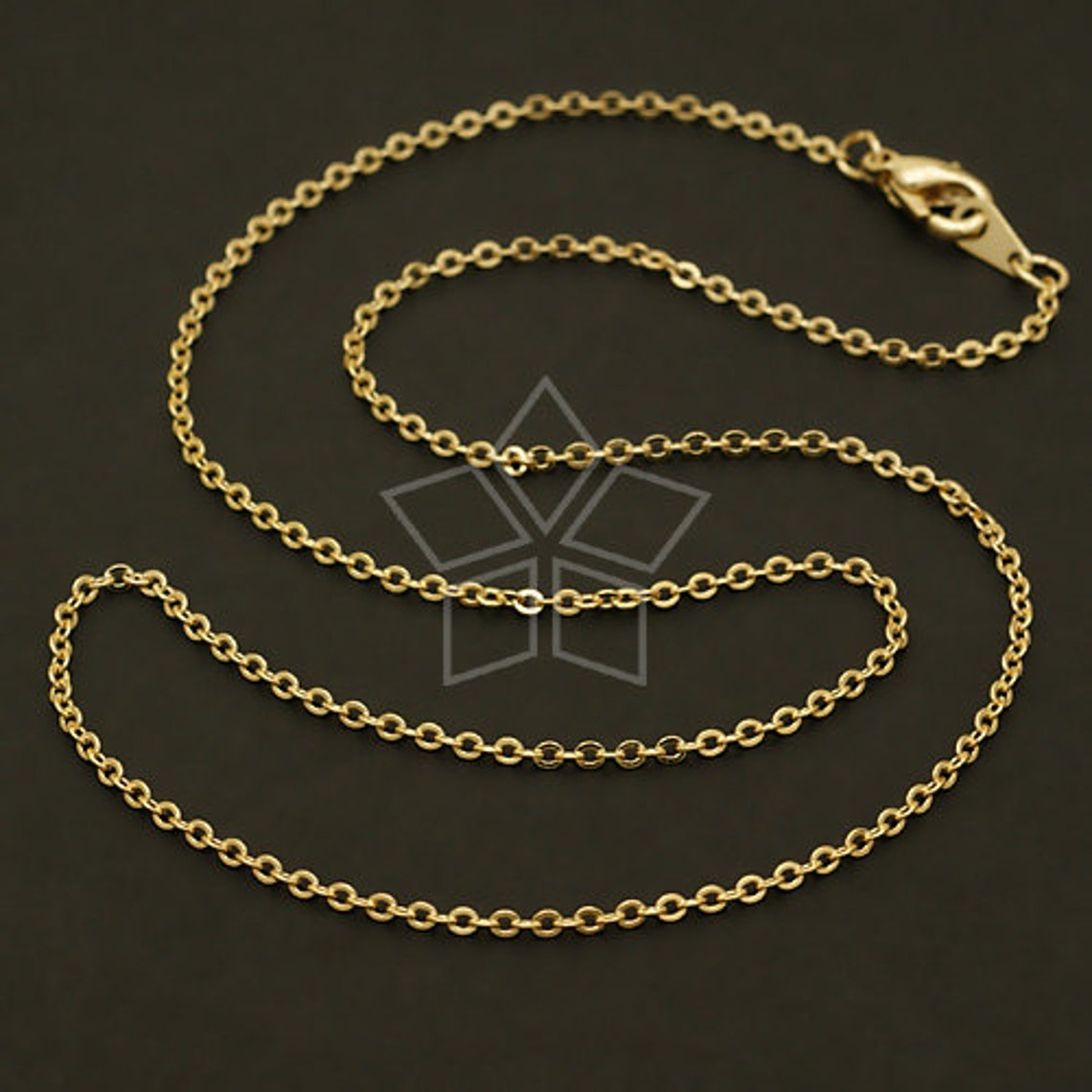 CH080GD / 10 Pcs Chain Necklace With Lobster Clasp Etsy