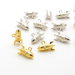 Porte-clés Fusée Rocket En Métal - Pendentif Charm Décoratif - Neuf Avec étiquettes