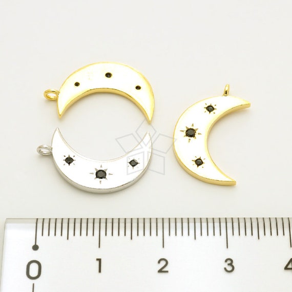 Crescent Moon Gauged Earrings - Available in 0-1/2 Crescent Moon Gauged Earrings - Available in 0-1/2