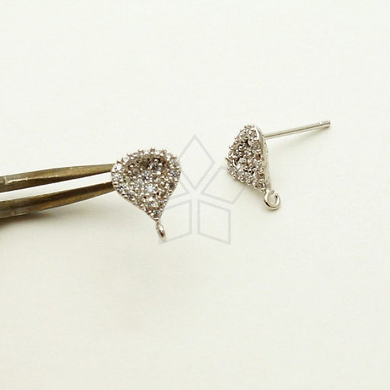 Ganci per orecchini in argento sterling anti-ossidazione rodiato 925
