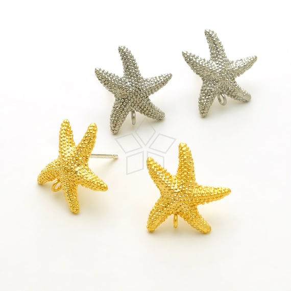 Starfish Stud Post Earrings Gold-plated Sterling Silver Starfish Stud Post Earrings Gold-plated Sterling Silver