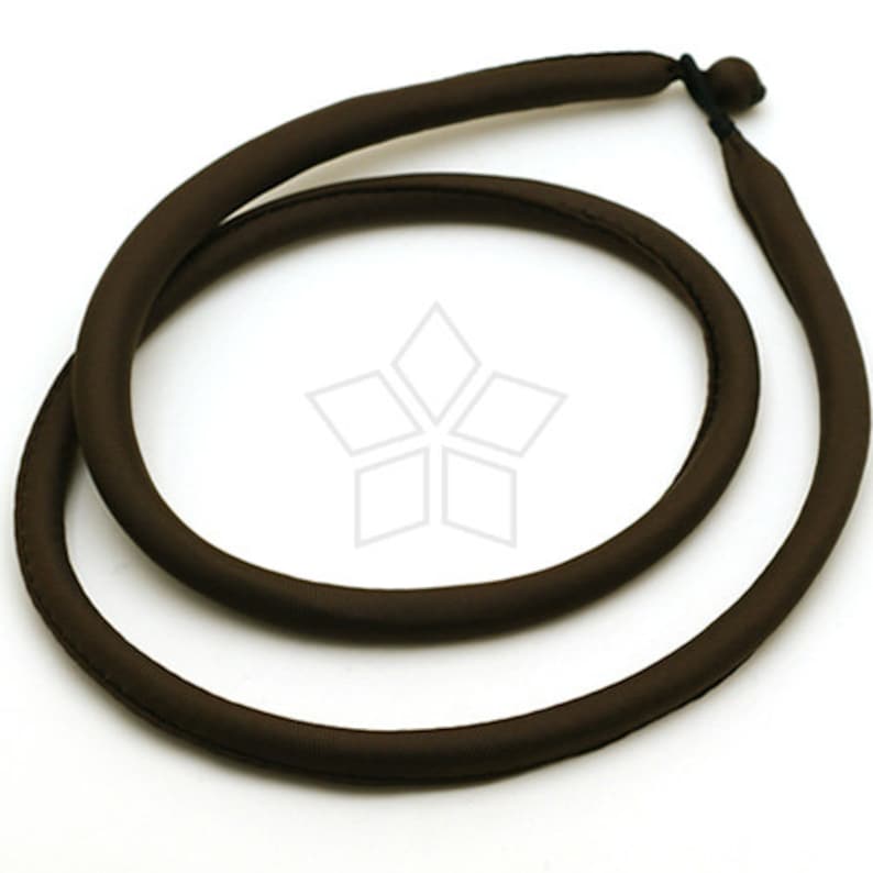 Dark Brown 57cm ET-002-DB 1 pcs Silk Necklace filled with Cotton DIY Necklace Findings