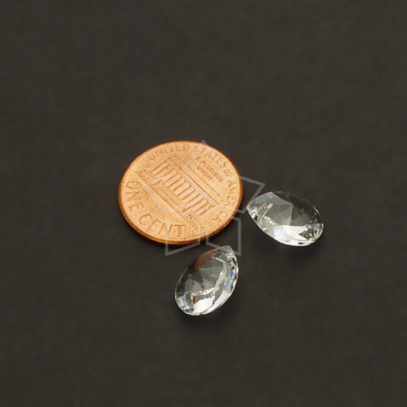 SW-6128-CR / 2個 - スワロフスキー® 6128 ミニペアシェイプペンダント