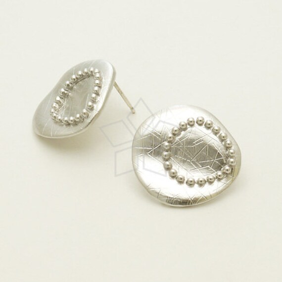 SI-574-MS Pcs Abstract Round Stud Earrings, Diy Jewelry