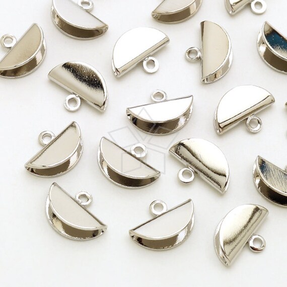 Cp 066 Or 10 Pcs Half Moon Semi Circle Glue On Tassel Etsy