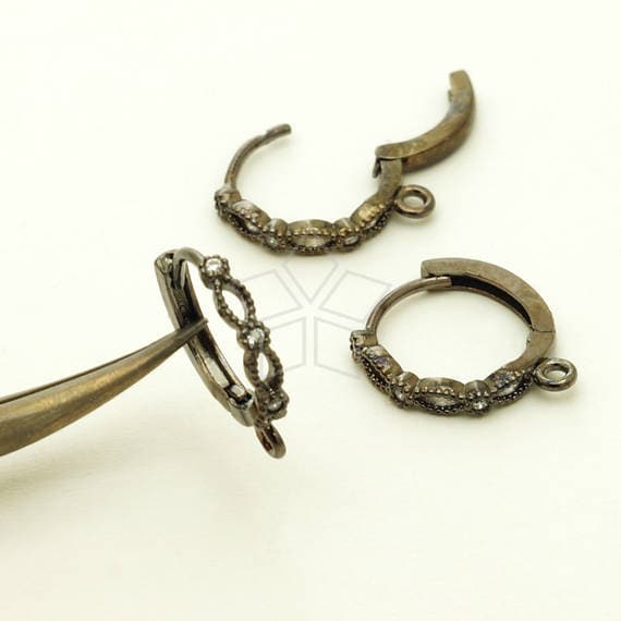 SI-889-GM Pcs Antique Victorian Art Deco Earrings Findings