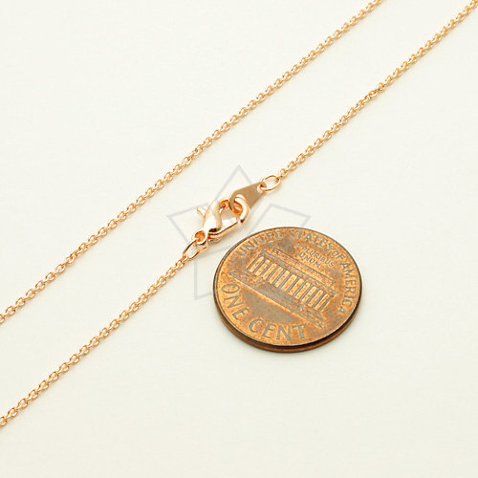 CH114RG / 10 Pcs Ultra Fine Chain Necklace With Lobster Etsy