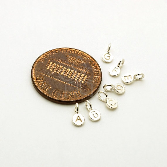 Charm Lettera I Iniziale Nome Ciondolo Pendente in argento 925 - Les Folies