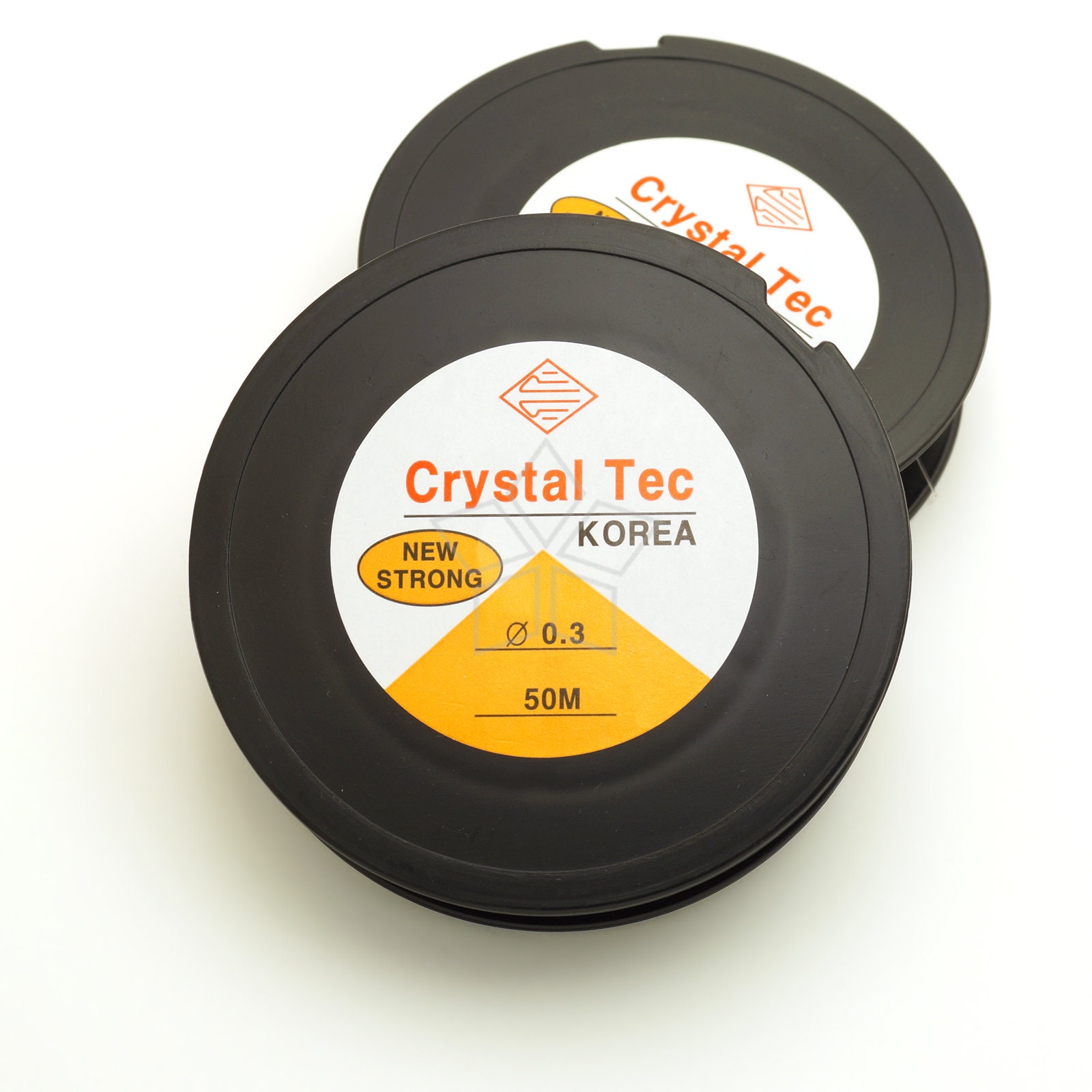 EW-003-CL / 50m Spool Crystal Tec 0.3mm Clear Elastic Cord, Clear